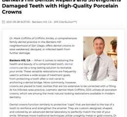 San Diego Cosmetic Dentist Can Restore Teeth with Porcelain Dental Crowns